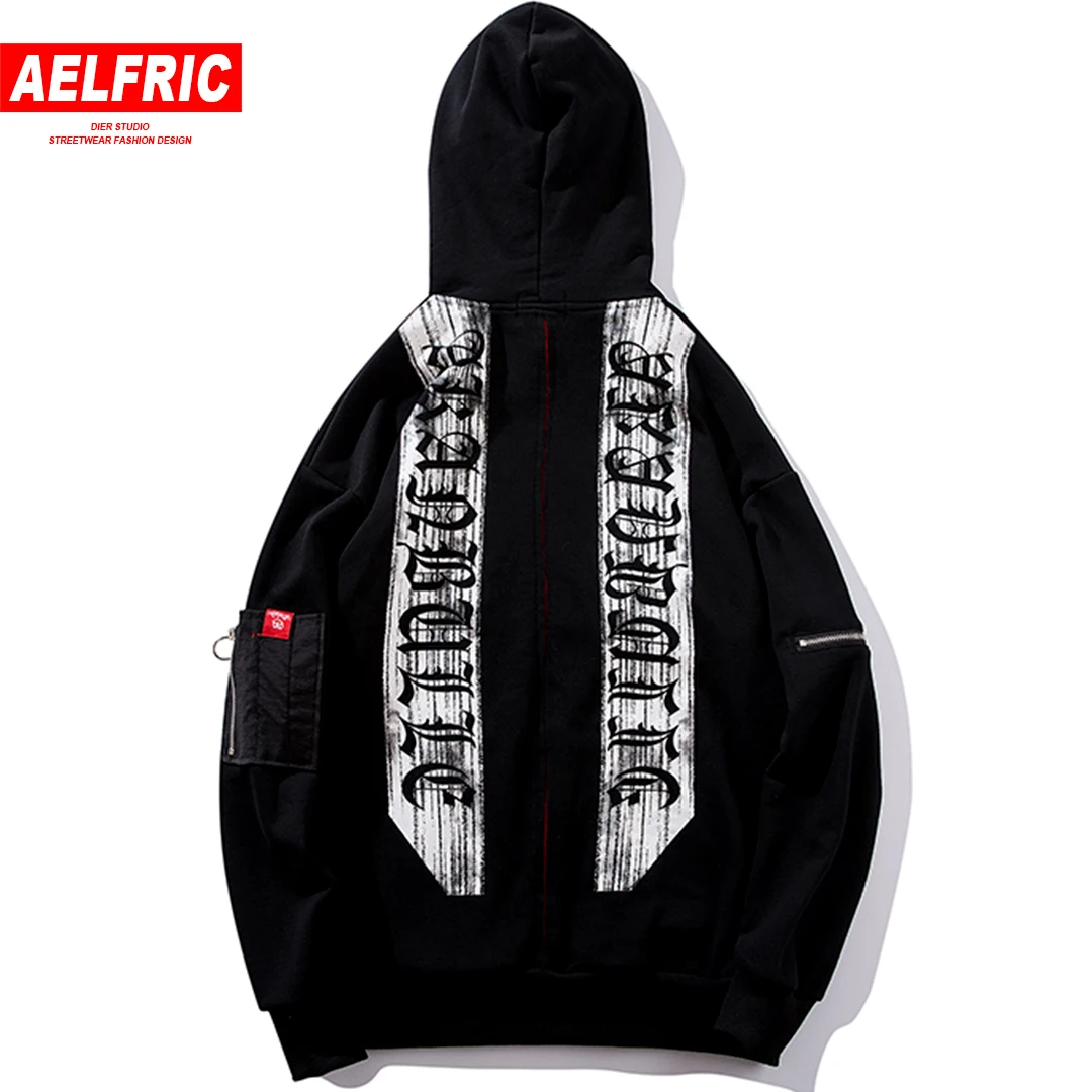 AELFRIC Casual Black Pullover Hoodie Male Fashion Letter Print Hip Hop Streetwear 2018 Winter Fashion Hoodies Sweatshirts AK08 AELFRIC Casual Black Pullover Hoodie Male Fashion Letter Print Hip Hop Streetwear 2018 Winter Fashion Hoodies Sweatshirts AK08