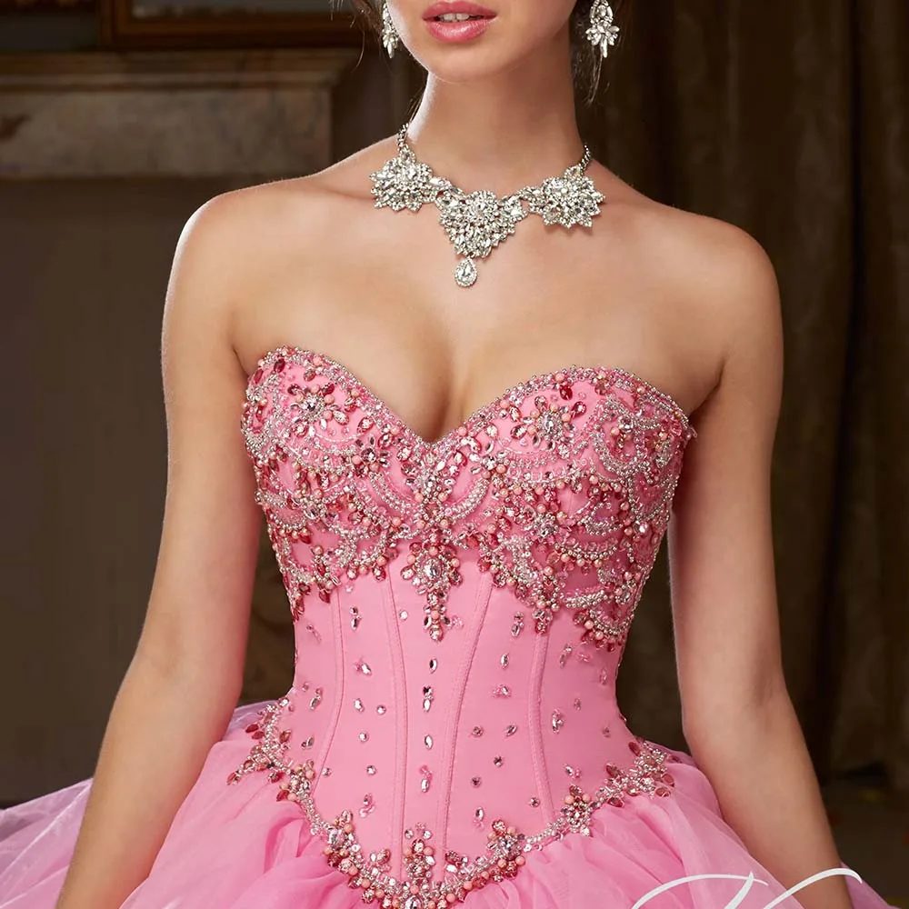 Розовые платья Quinceanera с курткой органзы бальное платье с оборками к требованиям заказчика; сверкающие; сладкий 16 лет платья принцесс светится в течение 15 лет Vestidos