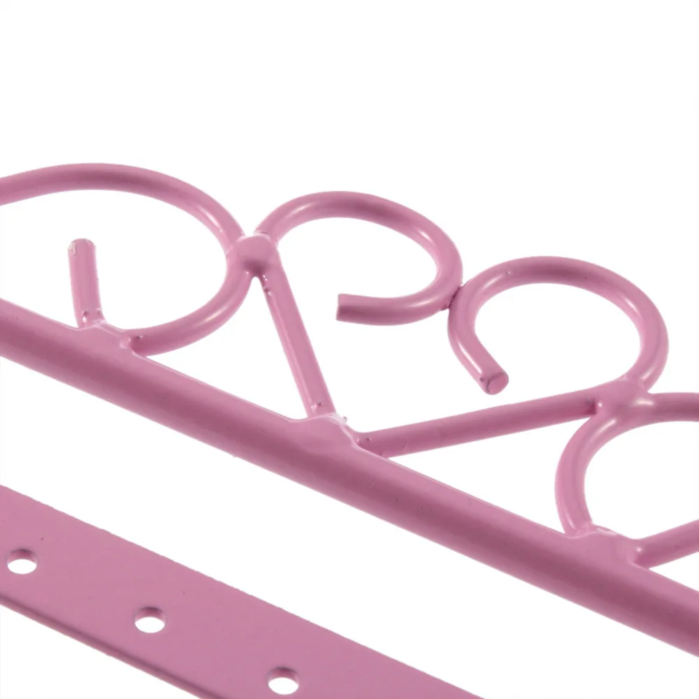 48 отверстие серьги-гвоздики демонстрационная металлическая стойка держатель ювелирные изделия стенд Органайзер витрина розовый 295*160 мм