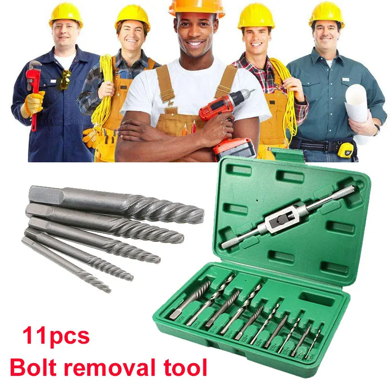 

Stainless Steel Silver Broken Wire Remover Tool Extracting Practical Sturdy Durable Screw Extractor Set Component 11pcs