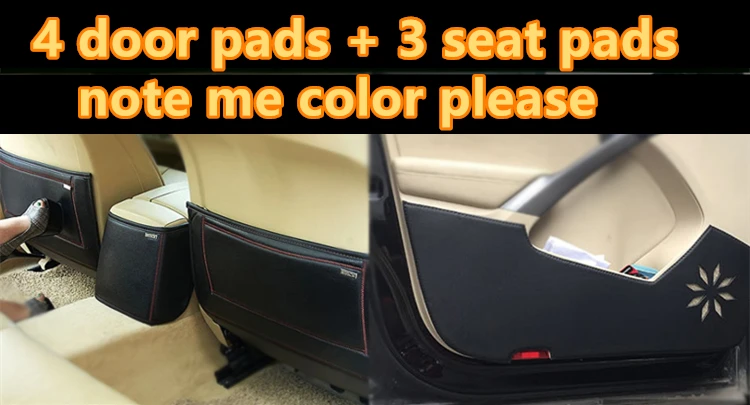 Автомобильные подушки спереди и сзади двери сиденья анти-kick коврик автомобиля-Средства для укладки волос для BMW 5 серии седан f10 528i 520i 523i 2010 - Название цвета: Розовый