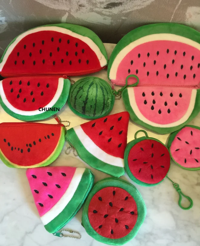 

Multi Models OF Watermelon Plush Purse Toys , Size Mini 8CM - 22CM Plush Toys Purse