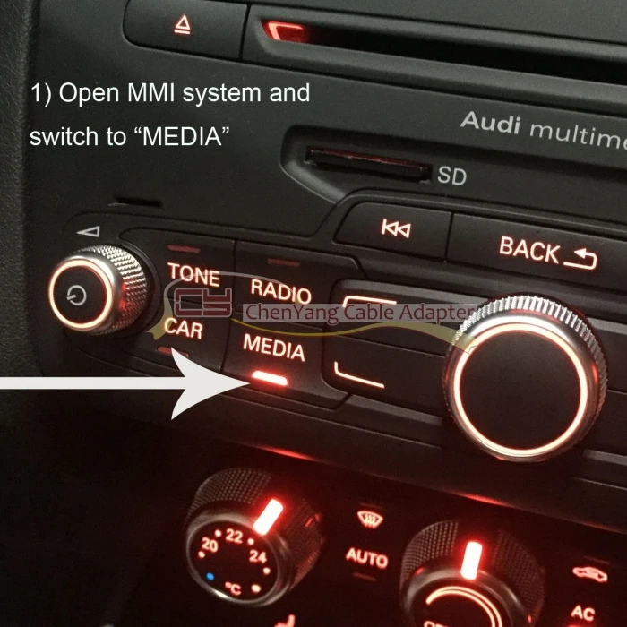 Медиа в AMI MDI к Bluetooth аудио Aux и USB Женский Кабель Адаптера для VW AUDI