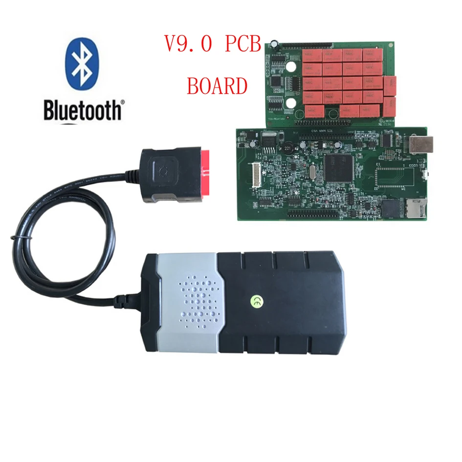 Новый vci VD ds150e CDP Pro с Bluetooth двойная плата зеленые печатные реле для дельфиса