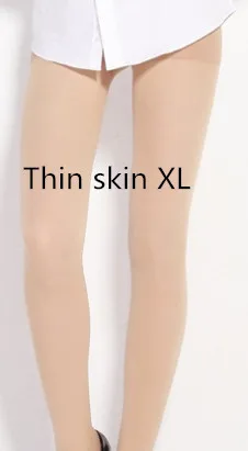 Плюс Размеры потраченных калорий Средства ухода за кожей формирование 680d полупрозрачные компрессионные колготки анти-офф шелковые чулки сексуальные Колготки m-XL - Цвет: Thin skin XL
