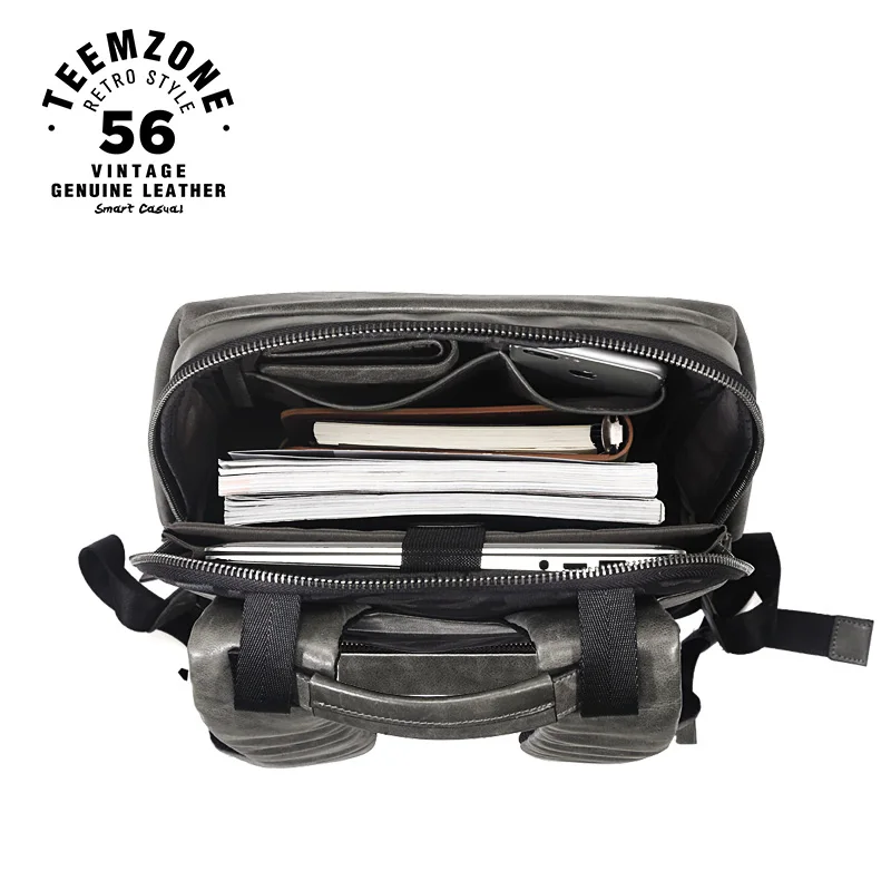  Fashion Men Backpack For 17 Inch Laptop Waterproof Travel Backpack Large Capacity Mochila Oil Wax L