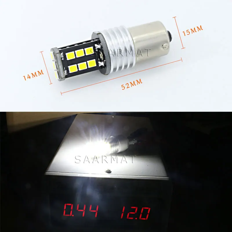 Пара T15 W16W 1156 P21W BA15S T20 7440 задний фонарь светодиодный светильник DRL указатель