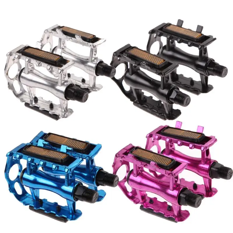 

1 Pair BMX MTB Aluminium Alloy Mountain Bicycle Cycling 9/16" Pedals Flat Hollow Flat CagePedals Bicycle Accessories