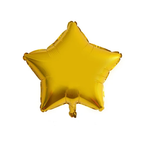 18 дюймов звезда Фольга шарики для маленьких День рождения украшения Декор свадебного номера Детский праздник в честь рождения ребенка, Рождество для праздника вечерние поставки - Цвет: Золотой