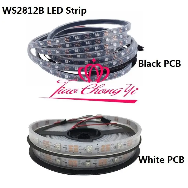 Ip67 plus Música Controlador plus Power 5 v Ws2812b Individualmente Endereçáveis Tira Conduzida Remoto 8 Tiras de LED