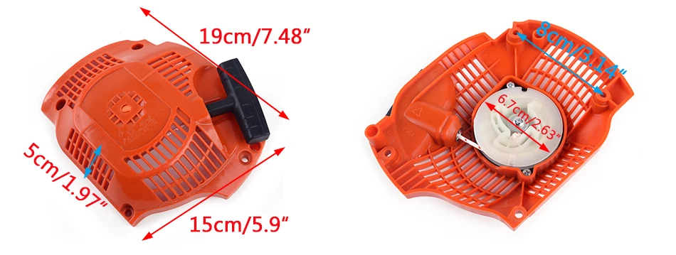 LETAOSK оранжевый бензопилой ручной начать тянуть перемотки стартер в сборе Fit для Husqvarna 450 двигателей 445 544071604 544071602