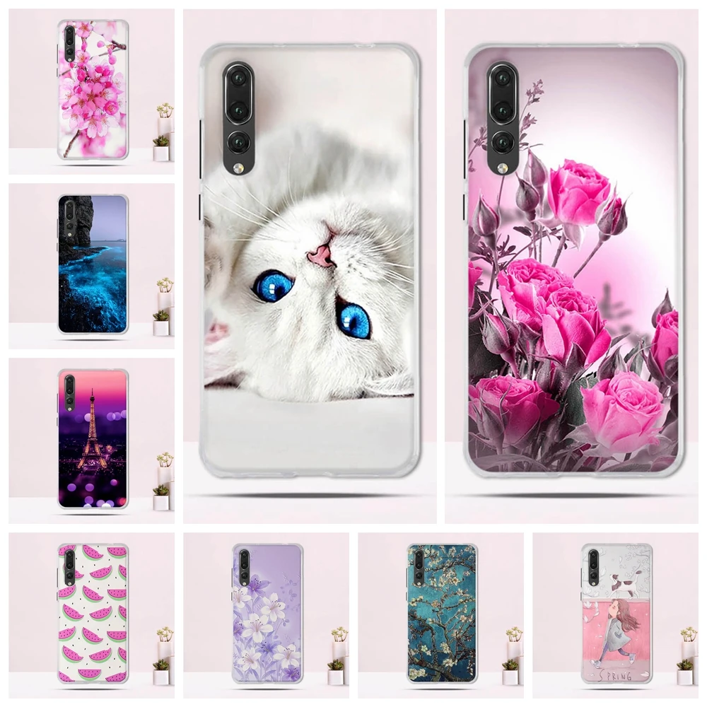 TPU чехол для Huawei P20 Pro силиконовый P 20 с принтом мягкий бампер телефона huawei p20 pro |