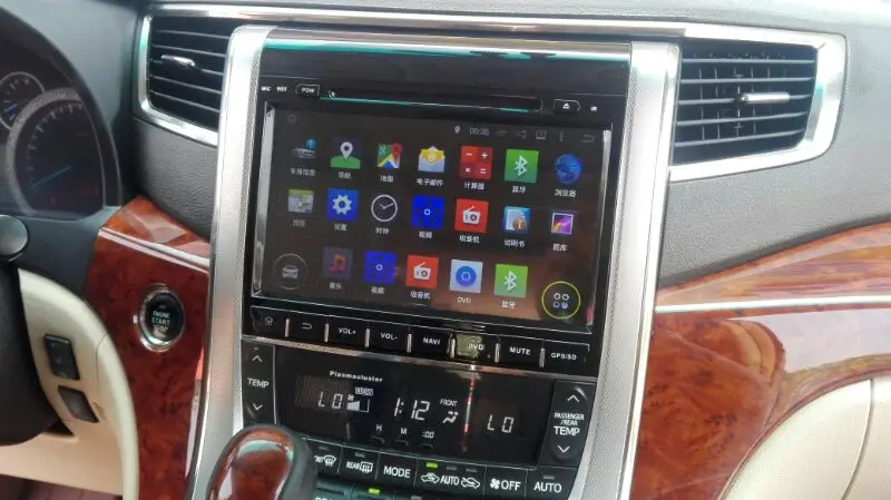 Excellent 9" android 9.0 car radio gps for toyota Alphard vellfire 2009-2014 with 8 octa 4G RAM 64G ROM gps navigation audio 4