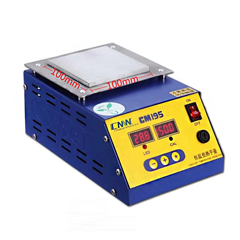 

100*100mm Digital Thermostat Platform Heating Plate Preheating Station For Phone Repair Screen Separator CM-195