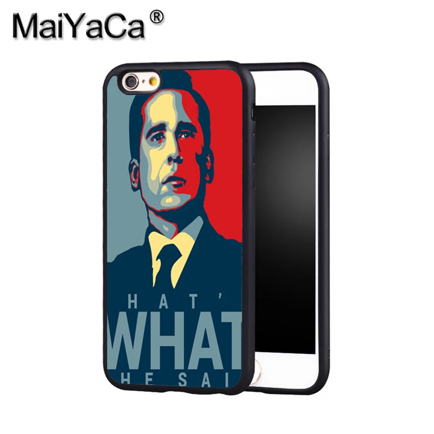 MaiYaCa Michael Scoot The Office 3 Phone Case Cover For Iphone X 8 6 6S Plus 7 5 5S 5C 4S SE Print Soft Rubber |