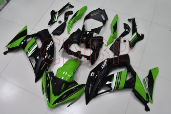 

Motorcycle Fairing ER6F 2017 - 2018 Green Black Body Kits for Kawasaki ER-6F 17 Full Body Kits EX 650 16 no paint