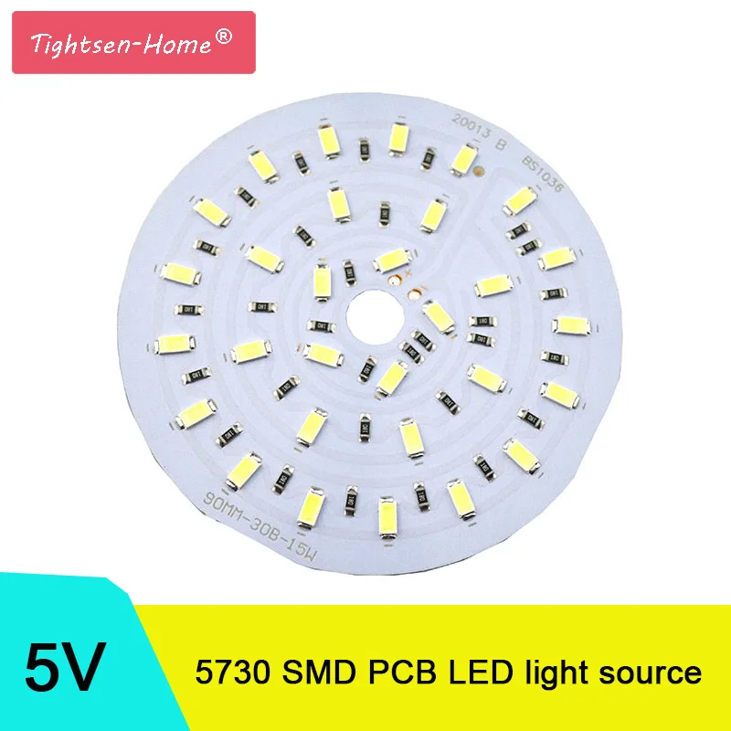 10 шт./лот 5 в светодиодный источник SMD5730 PCB светильник 100LM/W лампа 3 Вт 5 Вт 7 Вт 9 Вт 12 Вт 15 Вт 18 Вт 24 Вт 36 Вт Светодиодный светильник для кемпинга/Домашний Светильник ing