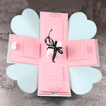 

Love Gift Surprise Anniversary Explosion Box Scrapbook DIY Photo Album Birthday