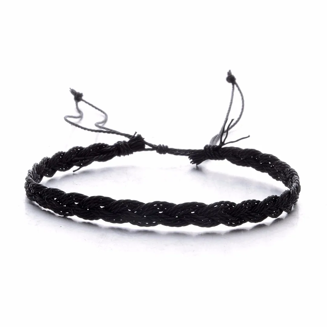 3pcs/set Bohemian Women Wave Bracelets Fashion Weave Rope Chain Set Adjustable Charm Bracelet Bangles Shellhard Boho Jewelry