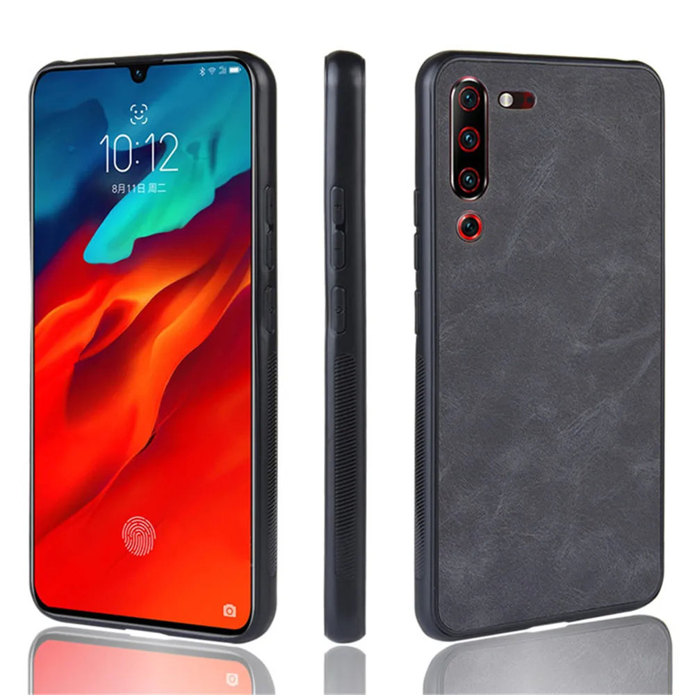 Чехол для Lenovo Z6 Pro 6 39 дюйма Роскошный Жесткий чехол из искусственной кожи