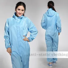 Рабочая одежда для женщин Антистатическая Чистая с капюшоном Пыленепроницаемая одежда спрей краска в целом моющаяся мастерская защитная одежда