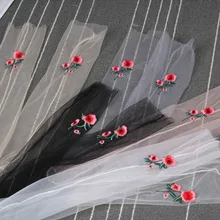 1 пара, новинка, летние женские прозрачные носки, блестящие Прозрачные шелковые красивые блестящие эластичные носки с вышивкой розы