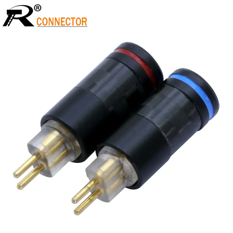 

1pair/2pcs DIY Earphone Upgrade Cable Pin Plug MMCX Jack Connector Black pair for UM3X W4R UE18