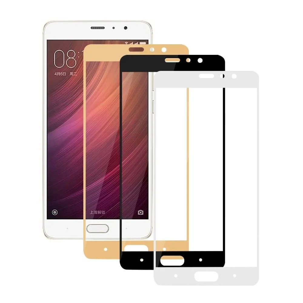 Цветное закаленное стекло с полным покрытием для Xiaomi Redmi 4 Pro 5 4A 4X Xiomi Hongmi Note Mi A1