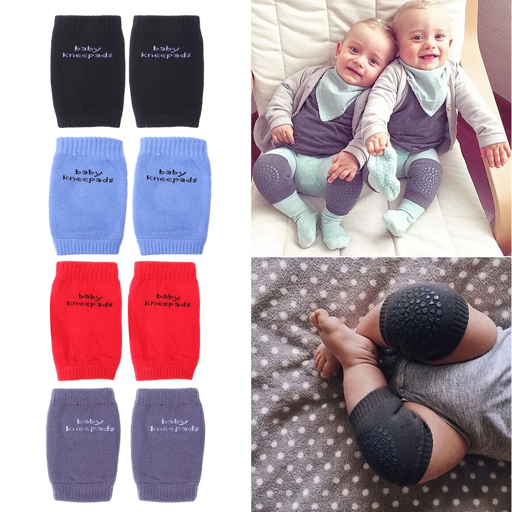 1 Pair Baby Crawling Safety Protectors Breathable Anti Slip Kid Knee