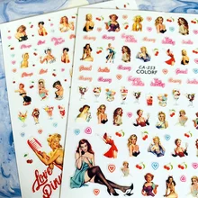 Новинка CA sereis CA-253-254, 3d наклейки для ногтей, наклейки для ногтей, штамповка, экспорт из Японии, дизайнерские стразы, украшения