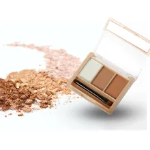 Не цветущие бровей Enhancer Косметическая пудра Палитры длительный бровей Косметическая пудра с бровей Губка кисти Макияж Косметика Инструменты