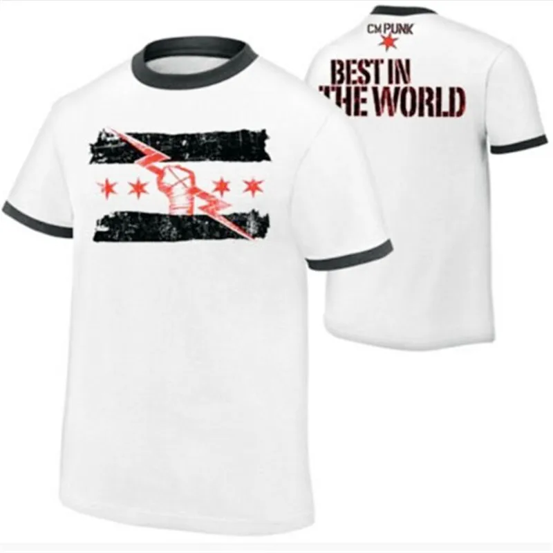 

Summer New Short sleeve Wrestling CM Punk Best Since The Day One Of The Men Printed T-shirt 2019 Men T-shirt European Size S~XL