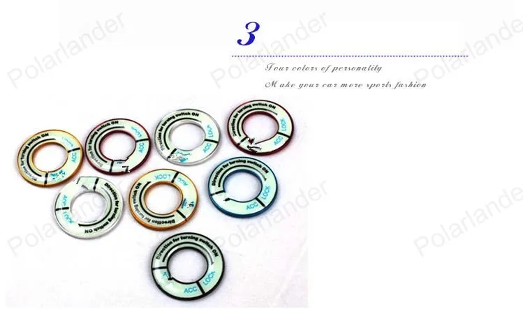 Светящееся кольцо зажигания для Citroen Sega 408 301 307 508 4008 C4L C5 Elysee/Peugeot 206 207 2008 5008|peugeot