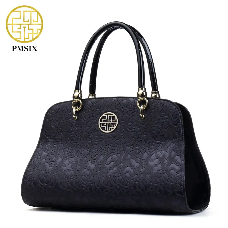 Pmsix New Designer Embossing Women Handbags Fashion soft High Quality