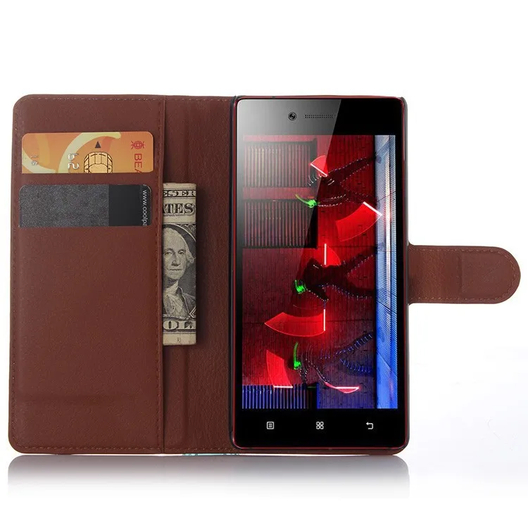 Luxury Wallet PU Leather Flip Cell Phone Case Cover For Lenovo Vibe Shot Z90-7 4G Lte Case Cover Shell Back Cover With Stand (5)