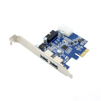 

PCI Express PCI-E USB 3.0 Card 2 Ports Expresscard Mini USB3 Gigabit Card Adapter for Desktop Computer 5Gbps Super Speed