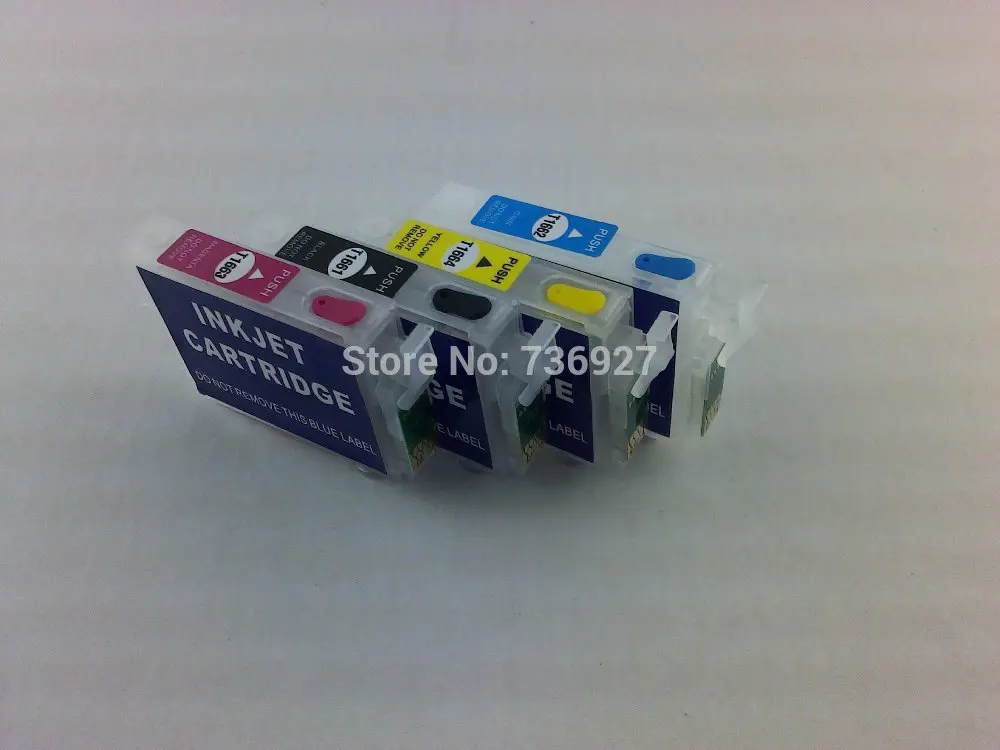 

4PK With ARC chip , Empty refillable cartridge for epson T1661,T1662,T1663,T1664 ,for printer me101,me10 ME11