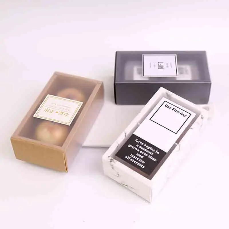 

2 Pack Frosted Cupcake Box Small Gift Cookies Candy Boxes With Base Inside Christmas Wedding Party Gift Packaging Box Rimowa