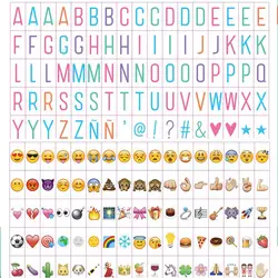 85 шт. Красочные Письма подписывает Emoji символы и символы карты для A4 A5 Кино световой короб вечерние Рождество Свадьба крытый Декор