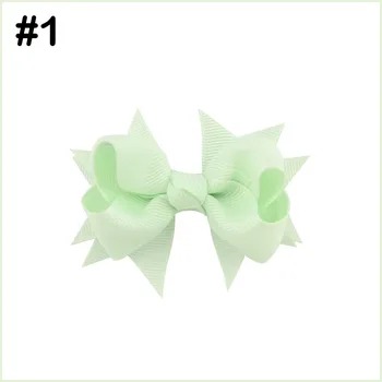 

free shipping 20pcs 3'' spike hair bows popular girl hair clips baby kid accessories for head fashion bows