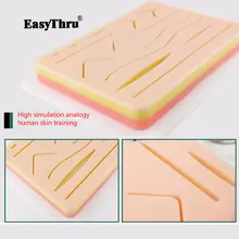 Surgical Skin Suture Practice Silicone Pad with Wound Simulated Skin Suture Model Medical teaching instruments Surgical Skin Suture Practice Silicone Pad with Wound Simulated Skin Suture Model Medical teaching instruments