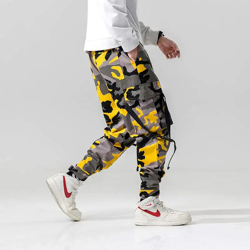 SingleRoad Camouflage Pants Men 2019 Hip Hop Trousers Side Pockets Joggers Streetwear Male Casual Cargo Harem Pants Sweatpants