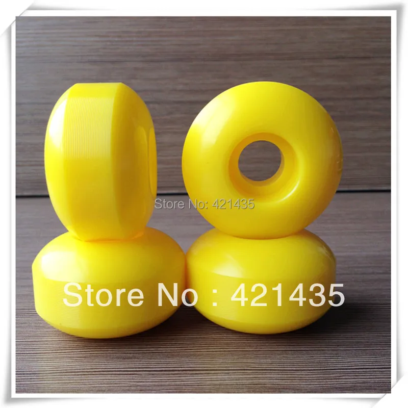 Freeshipping 55D Yellow Color Speeds WheelSkateboard Wheels PU