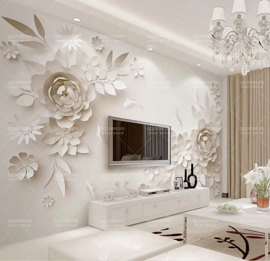 European Brief Wallpaper Modern Art Wall Murals For Tv Backdrop Bedroom 3D Wall Murals Wallpaper Home Decor