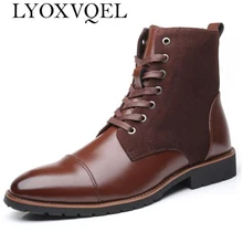 Осень-зима Мужские ботинки большие Размеры 48 Винтаж Стиль Мужская обувь Повседневное модные высокие кроссовки со шнуровкой Теплая Обувь На Шнуровке Hombre H280