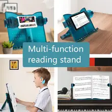 Портативная защита для глаз, растягивающаяся рука, для студентов, для чтения, регулируемый угол, практичный, для дома, ABS, офисный держатель, подставка для книг, эргономичная