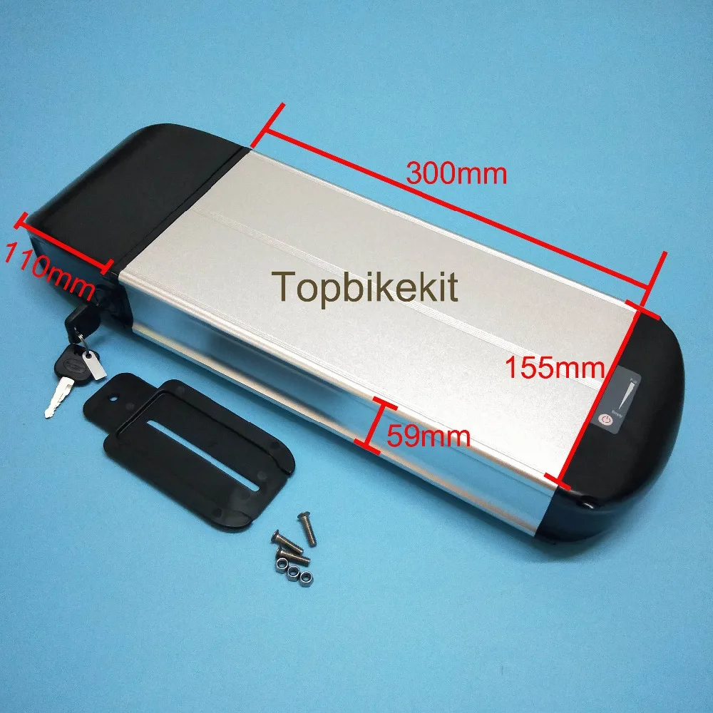 Aluminium-Battery-Case-T3-for-EBike-Carrier-18650-battery-case-Electric-Bike-Ebike-36v-Li-ion-Battery-Dolphin-Case+lock+controller box+carrier (12)