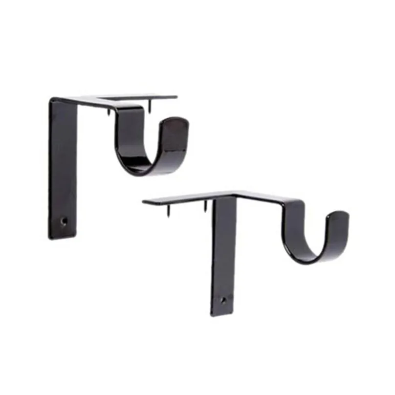 Single Hang Curtain Rod Holders Bracket Into Window Frame Curtain Rod Bracket Window-Dressing Hardware #4M13 (3)