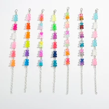 1 шт. милый многоцветный резиновый браслет «Конфета», браслет на день рождения, подарок для девочек-подростков, Женские Ювелирные изделия