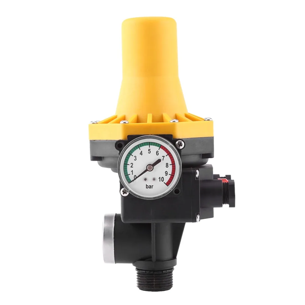 220V Automatic Water Pump Controller Electric Control Switch with Pressure Gage for Control Most